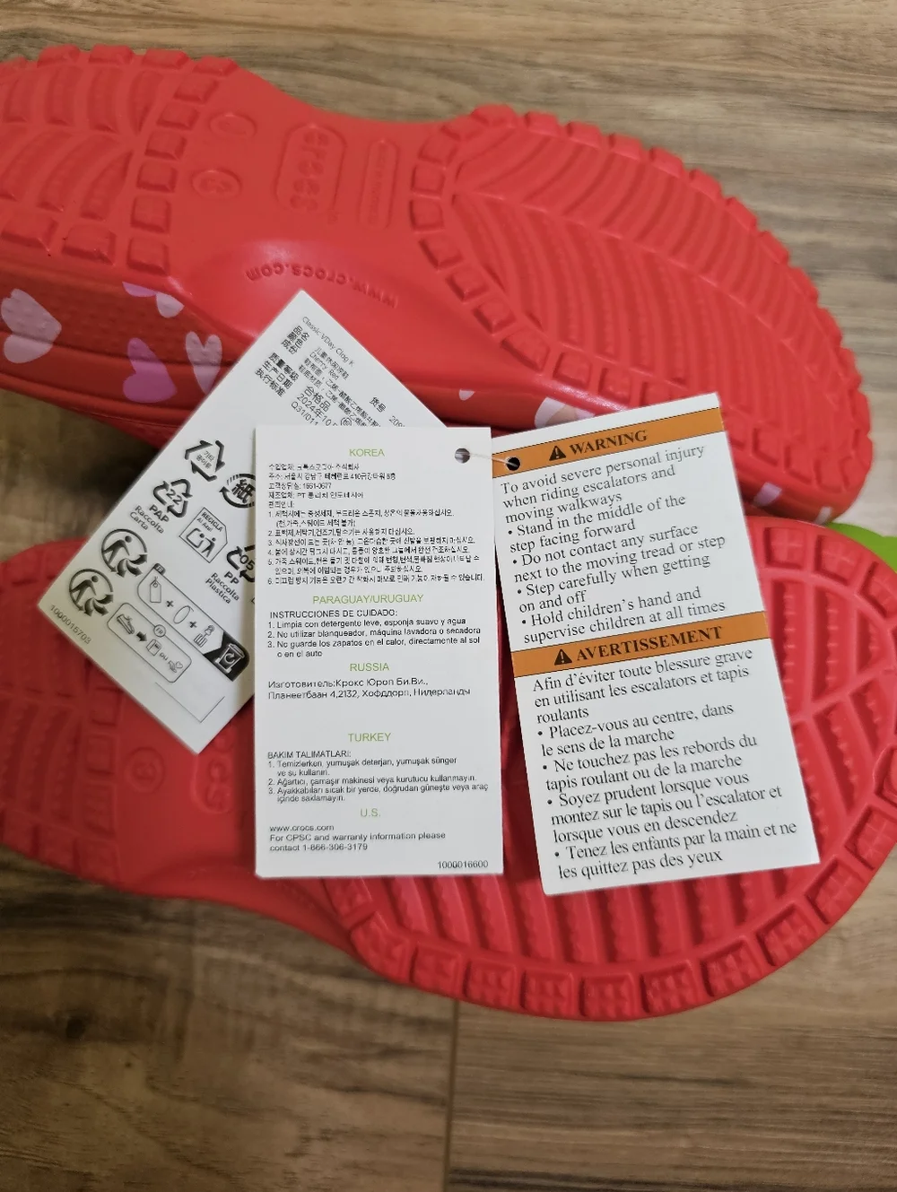 New CROCS Kids' Classic Valentines Day Clog